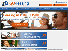Tablet Screenshot of go-leasing.pl